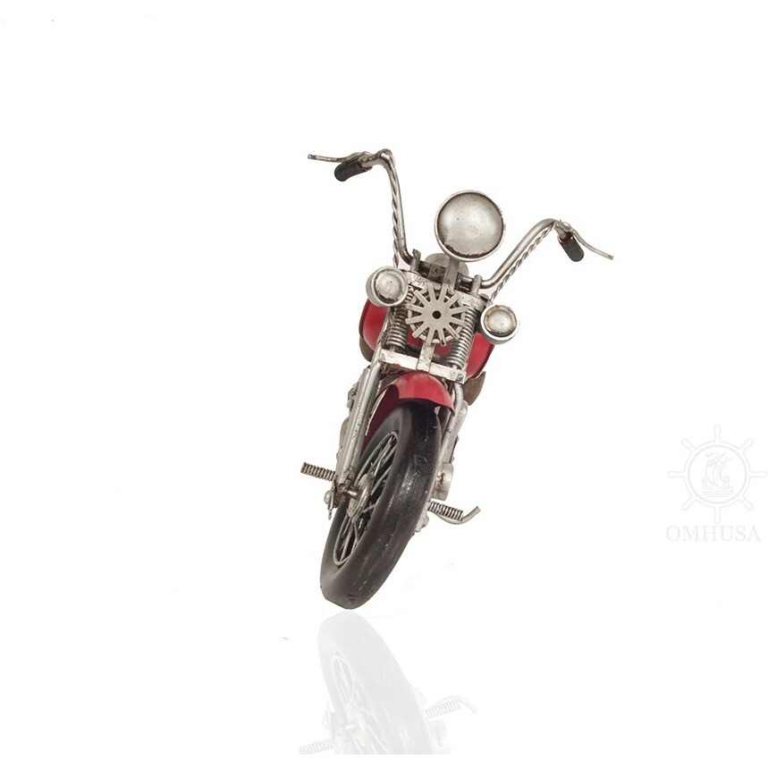 Red Harley Davidson Motorcycle Sculpture