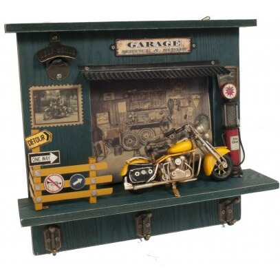 Vintage Harley Garage Key Organizer