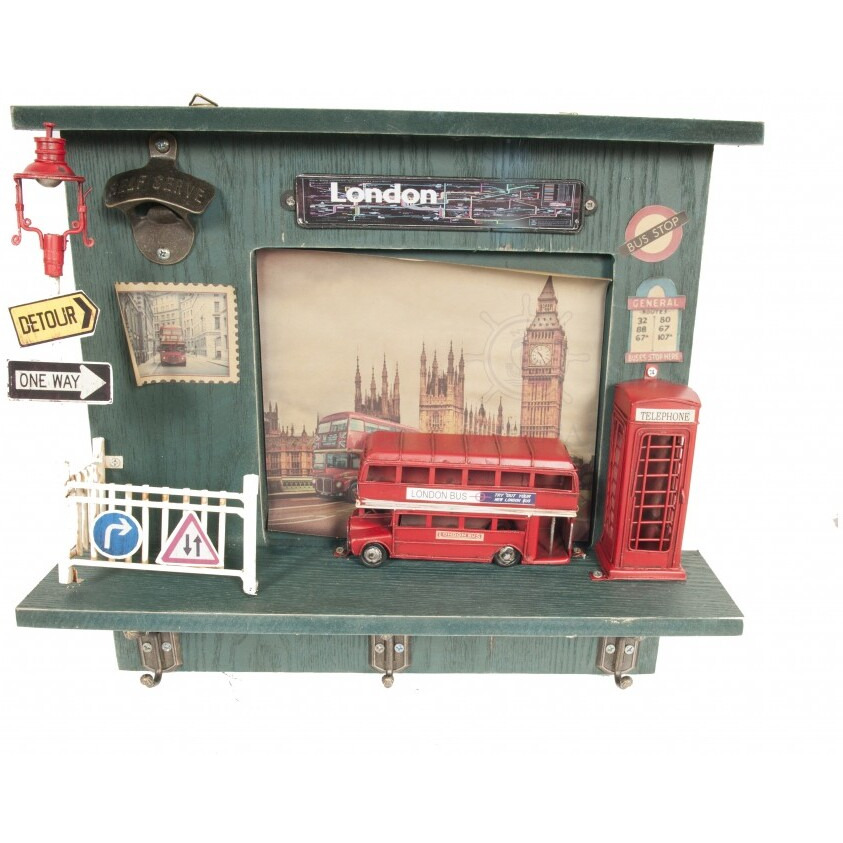 Vintage London Double Decker Key Organizer