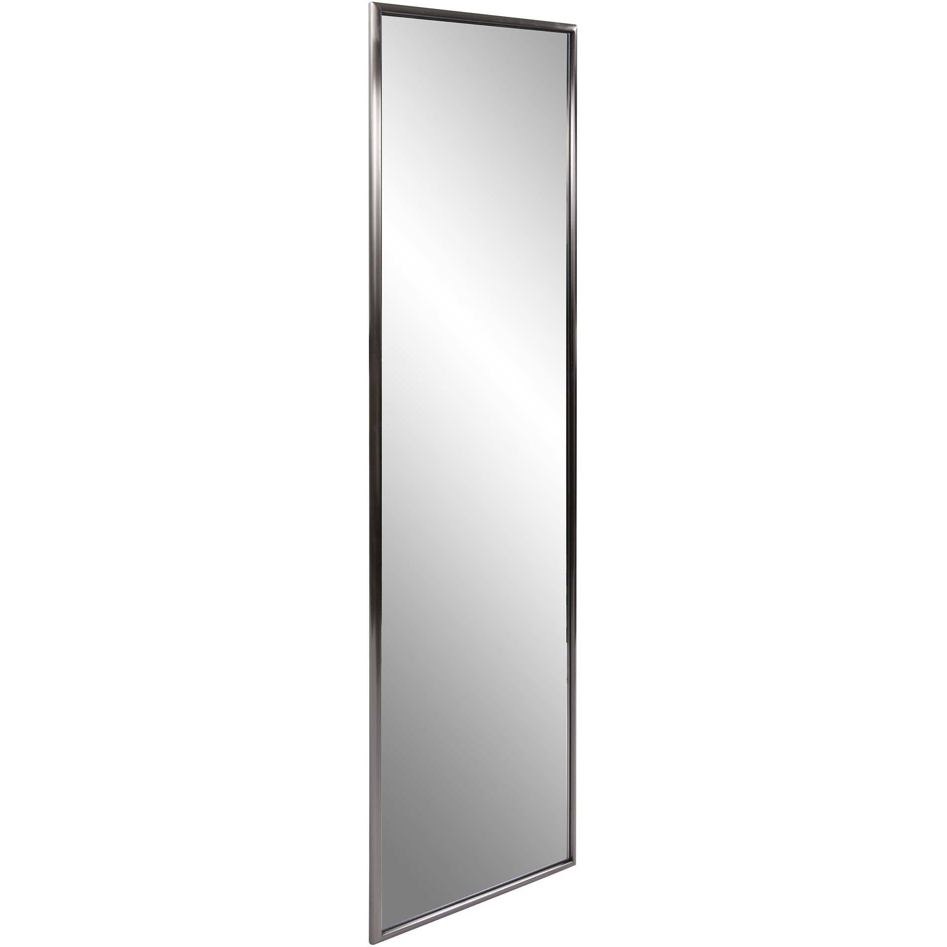 Brushed Titanium Rectangular Full Length Wall Mirror