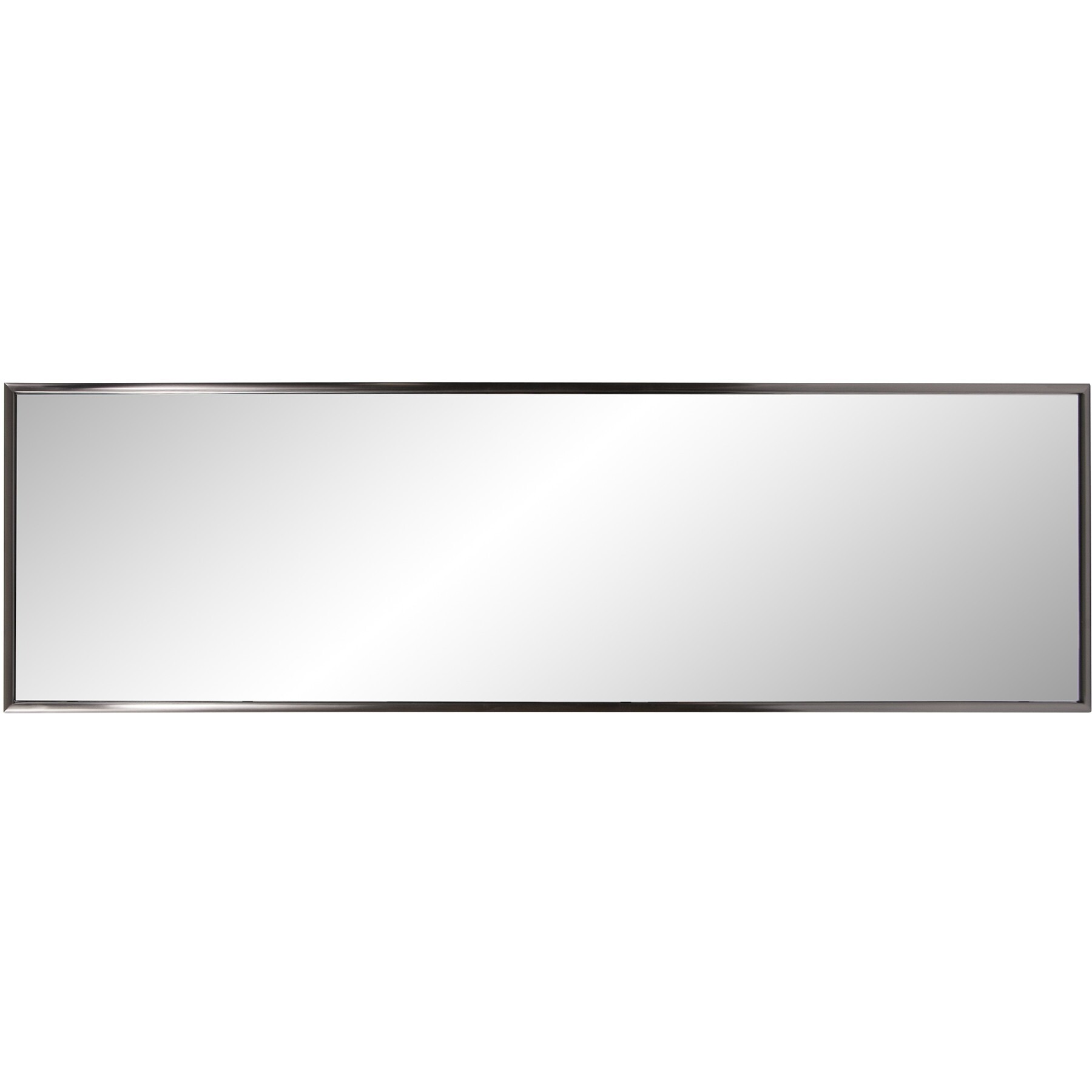 Brushed Titanium Rectangular Full Length Wall Mirror
