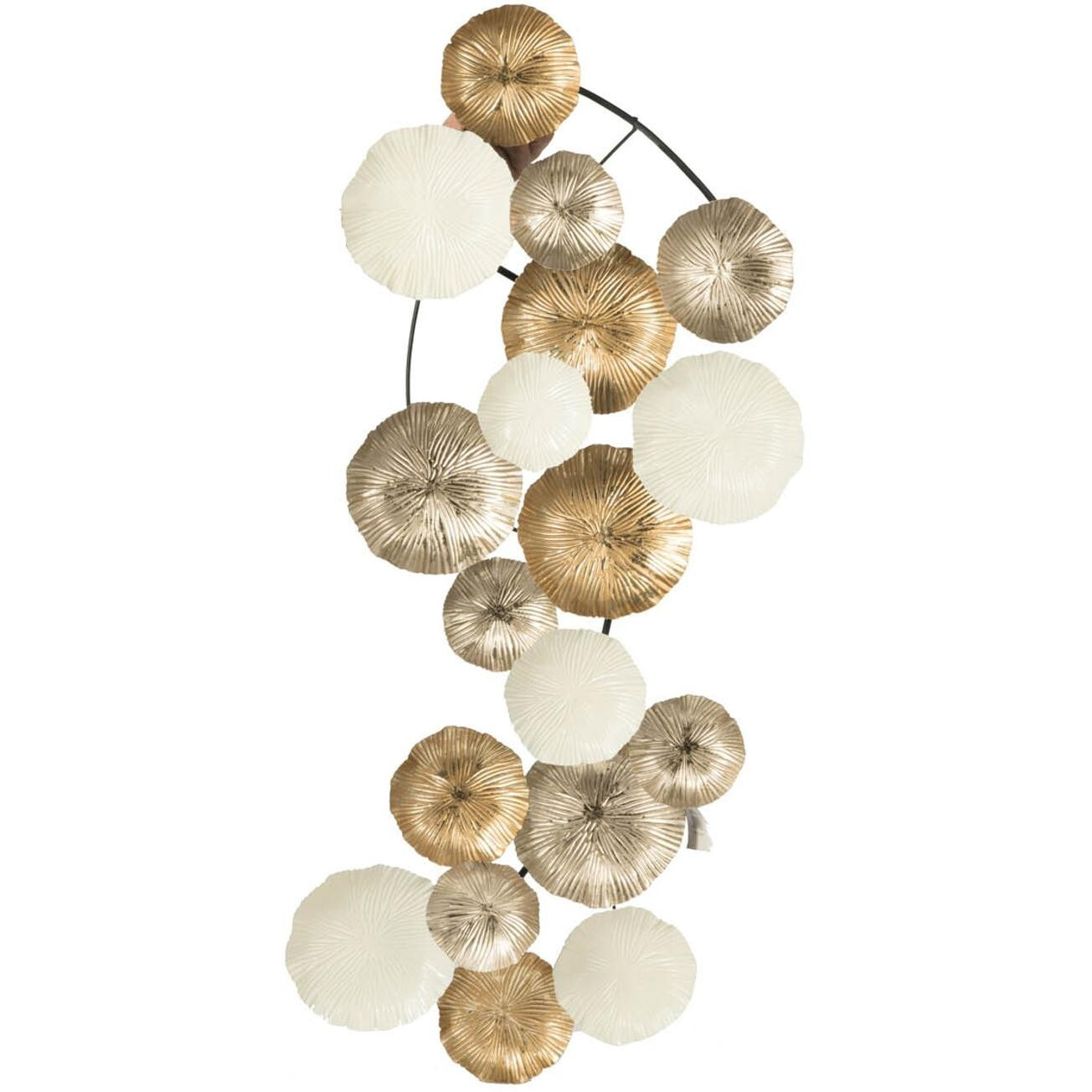 Retro Modern 39"" Metallic Metal Wall Art