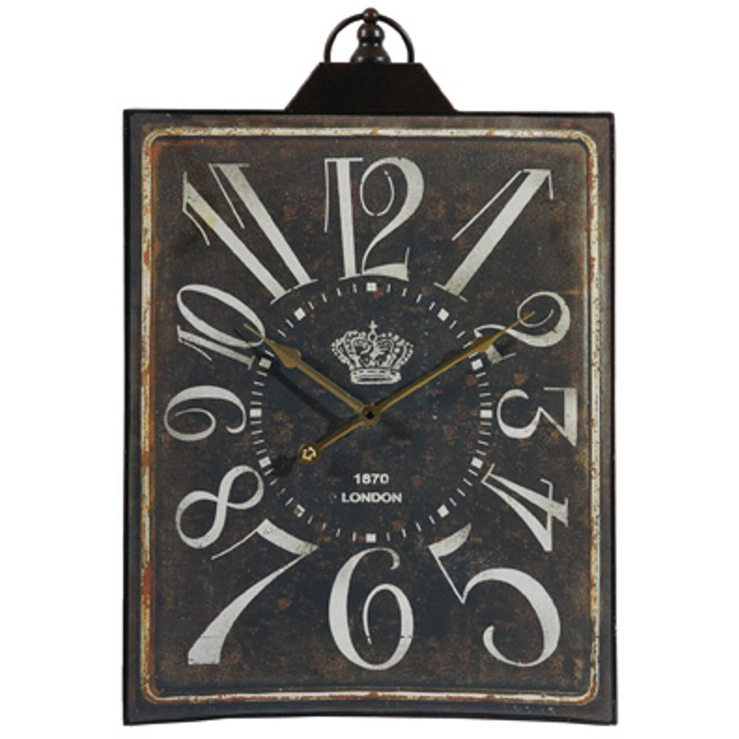 Vintage Style Black And White Iron Wall Clock