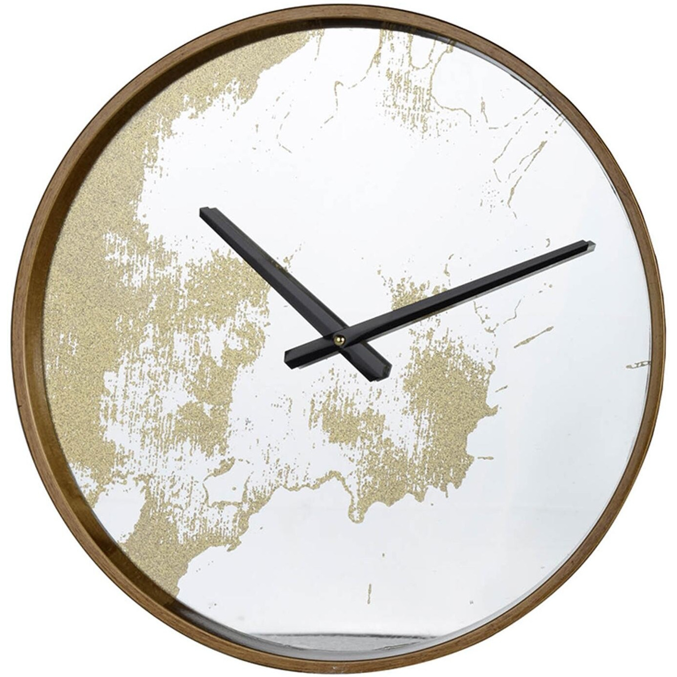 Gold Dust 14"" Modern Round Wall Clock