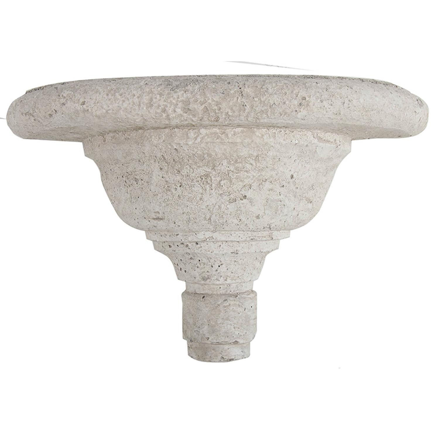Torch Shaped Cement Wall Shelf