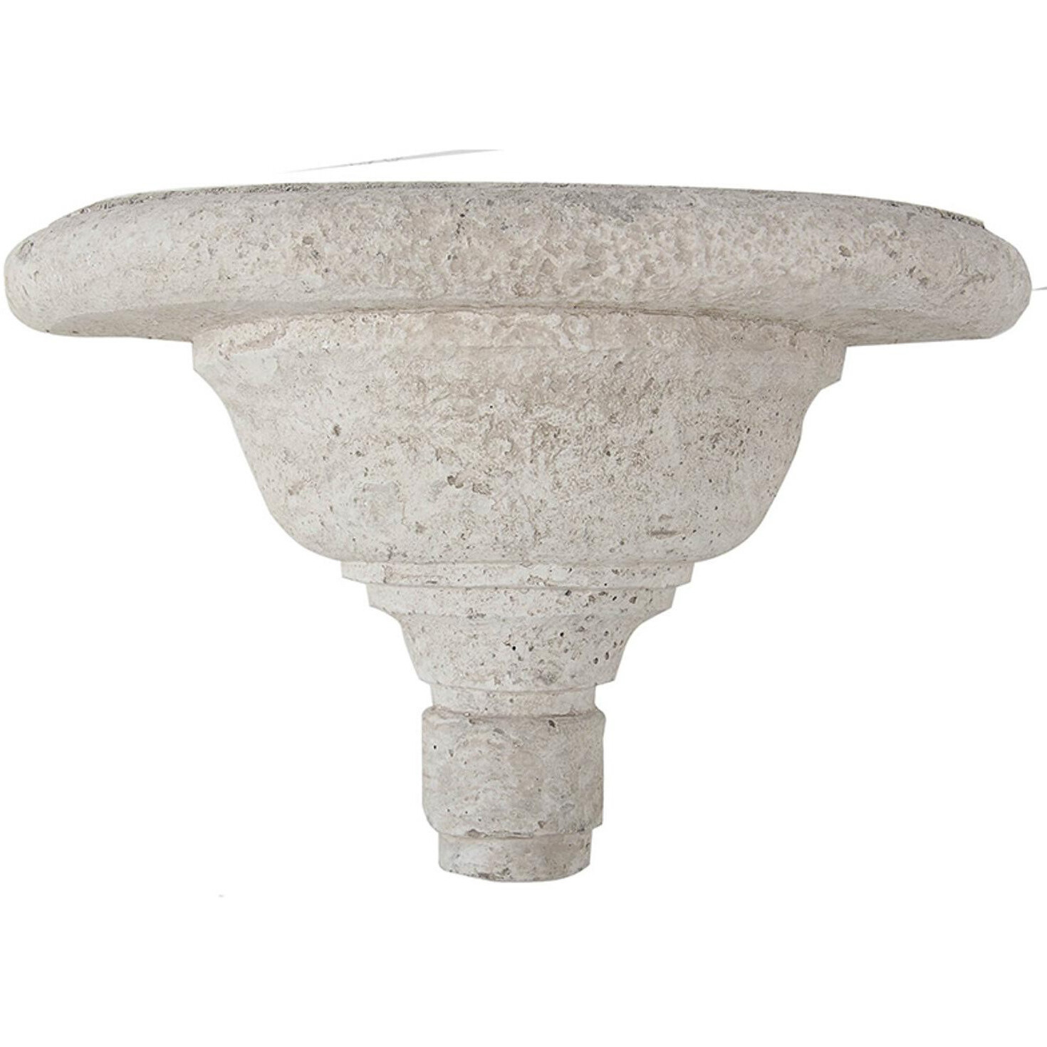 Torch Shaped Cement Wall Shelf