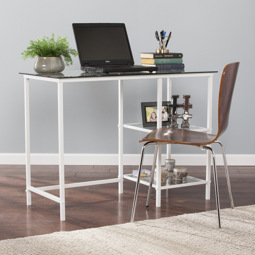 Metal And Glass Student Desk