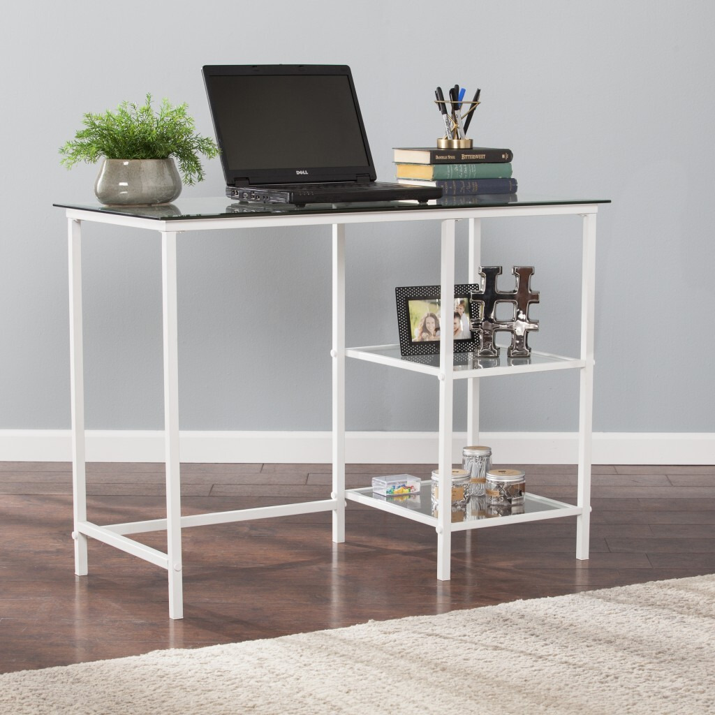 Metal And Glass Student Desk