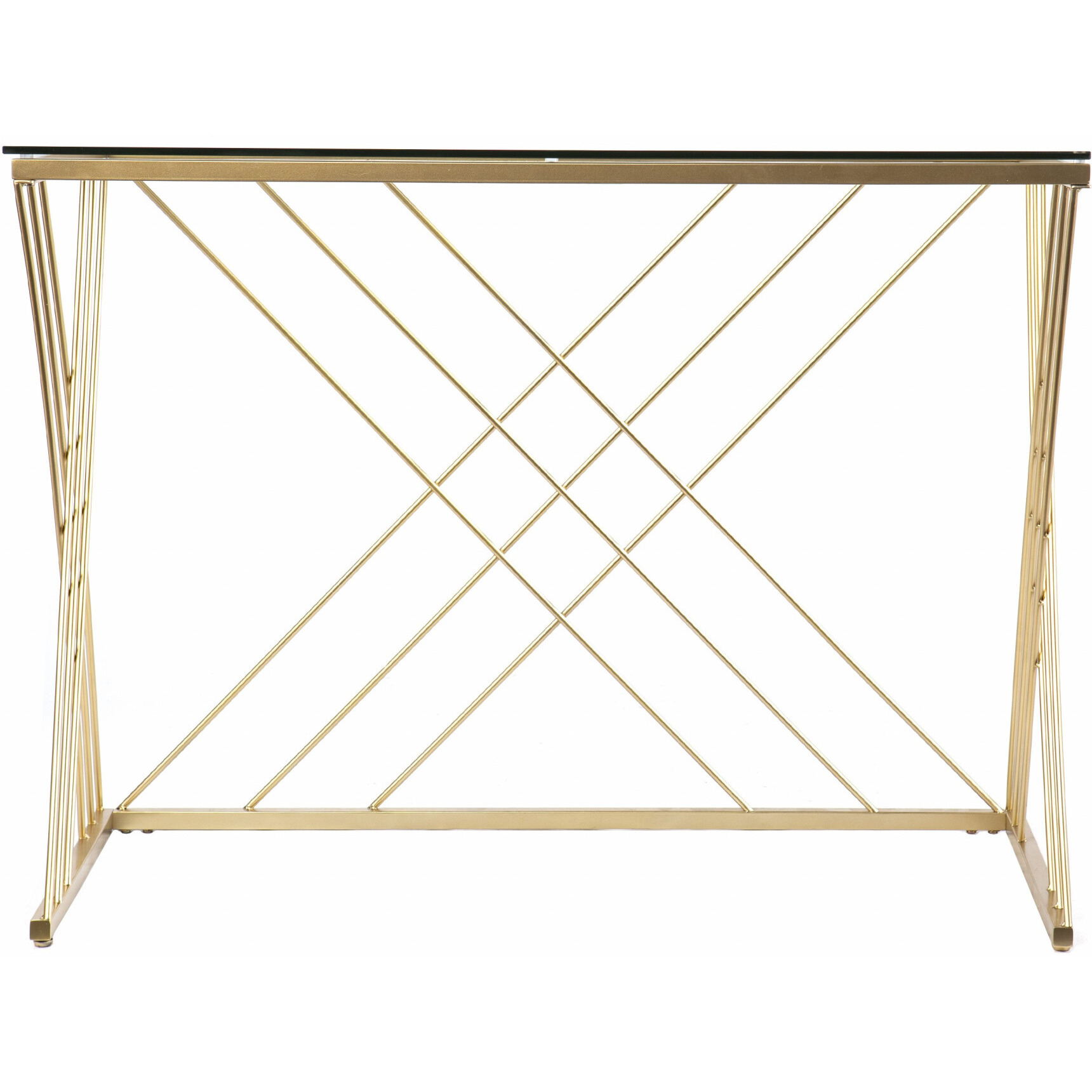 Modern Glass Top Desk