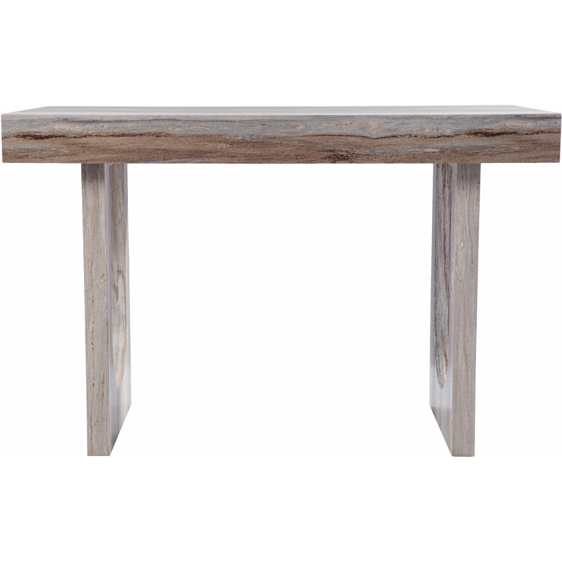 Brown Faux Marble Writing Desk