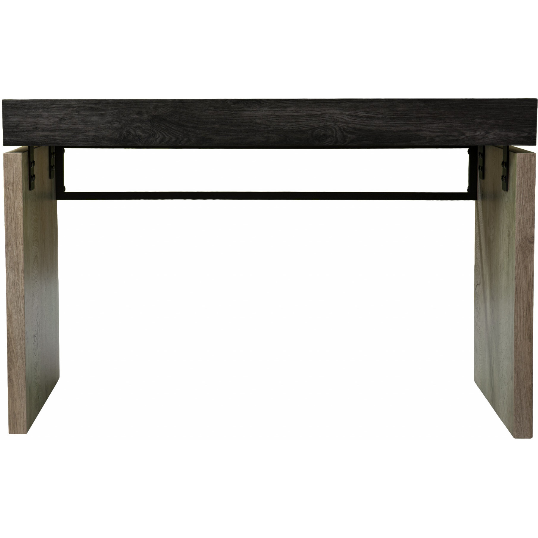 Black Wood And Iron Writing Desk