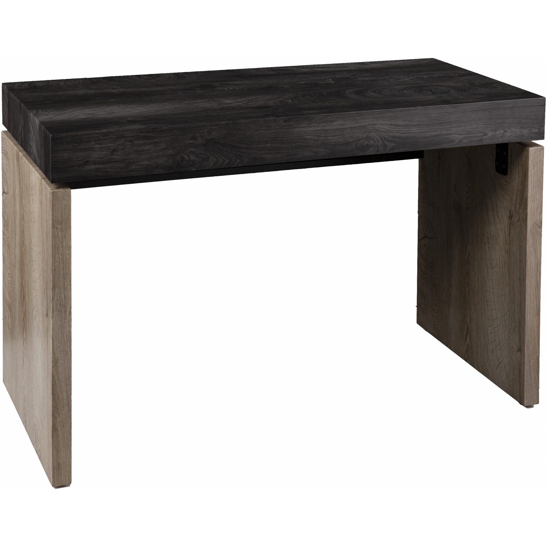 Black Wood And Iron Writing Desk