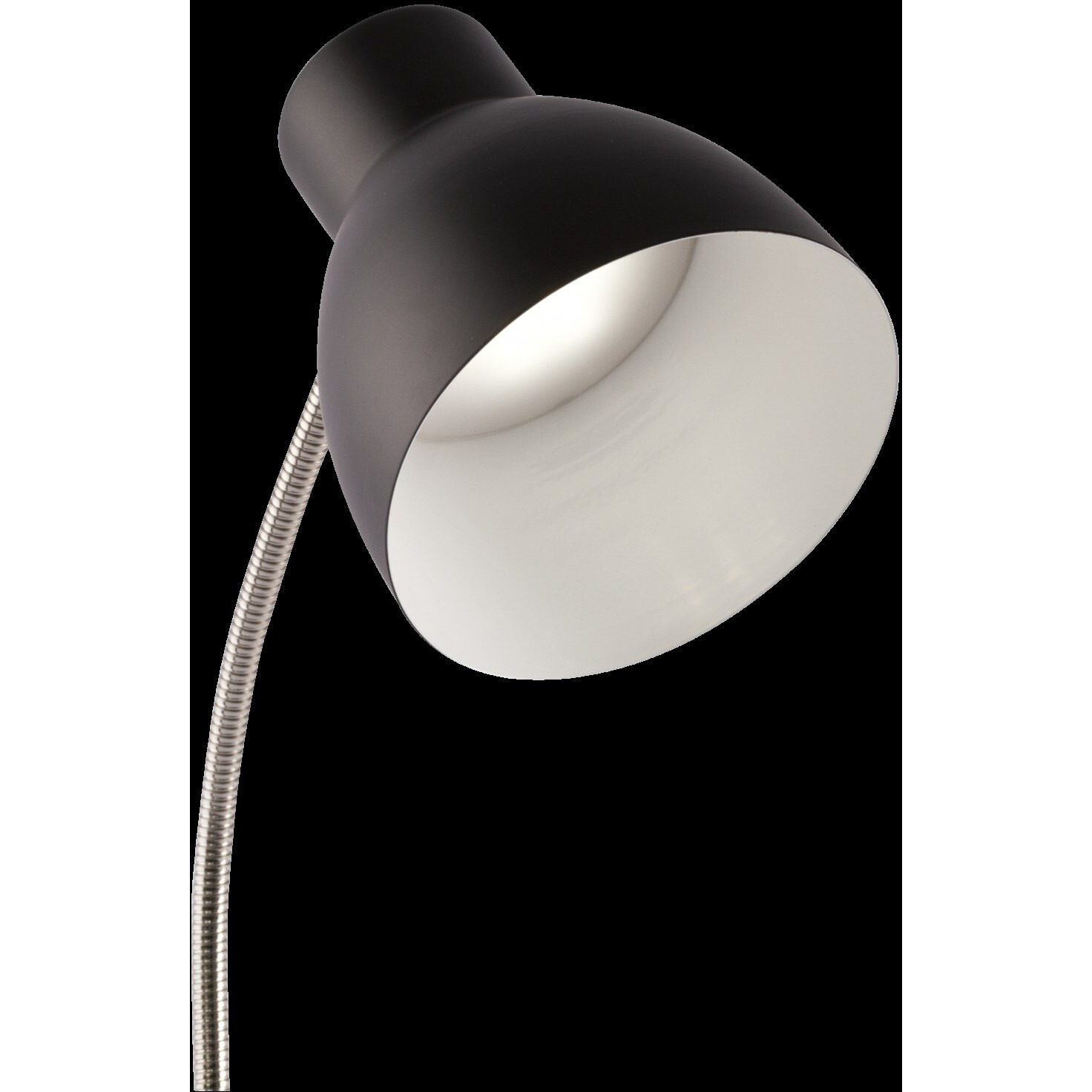 Black Matte And Silver Led Adjustable Desk Lamp