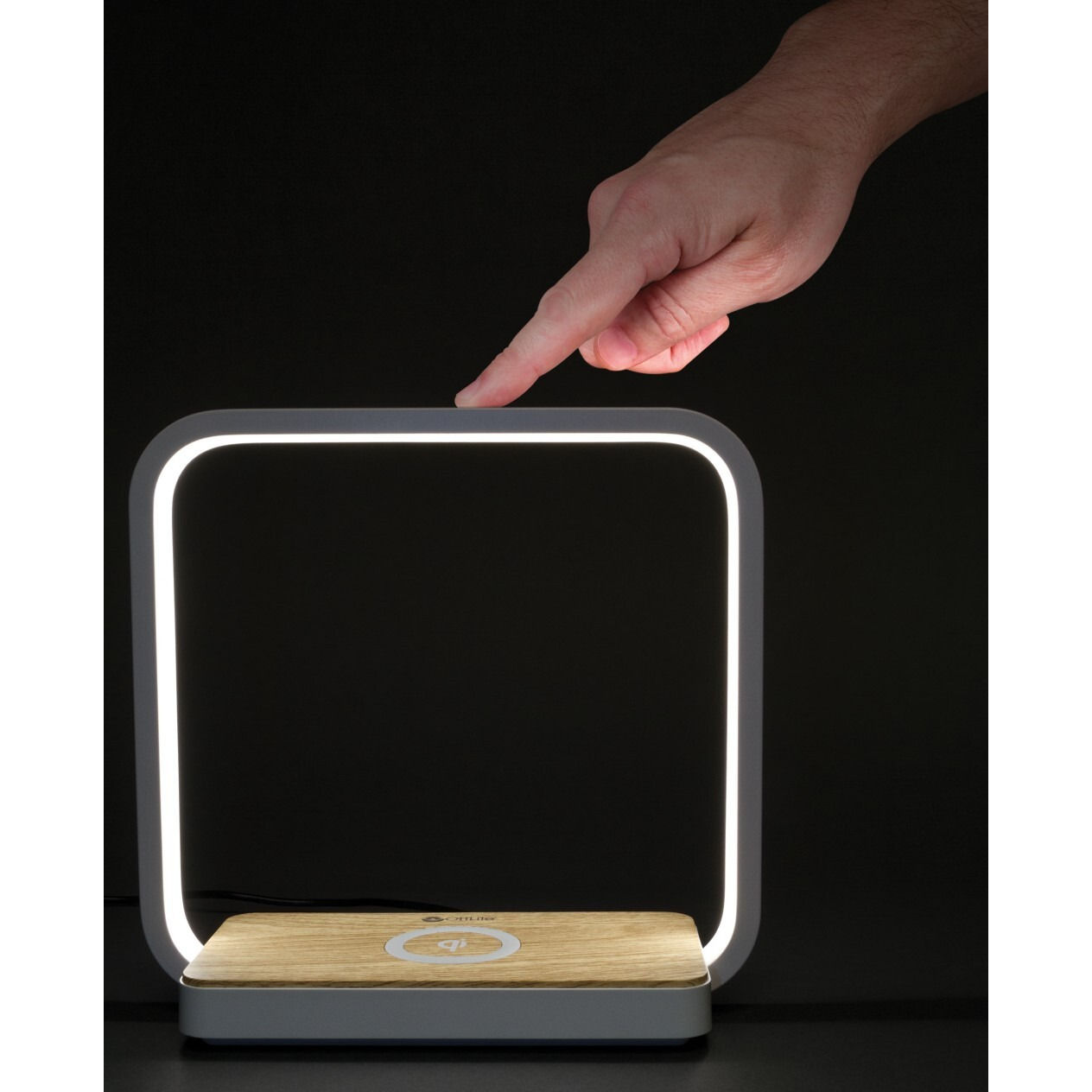 Contemporary White Wireless Phone Charger