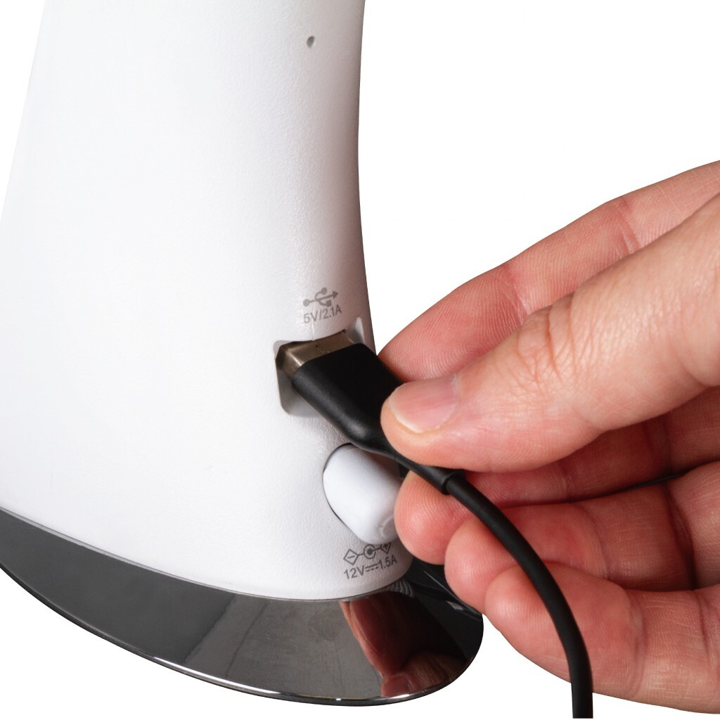 Contemporary White Sanitizing Led Desk Lamp
