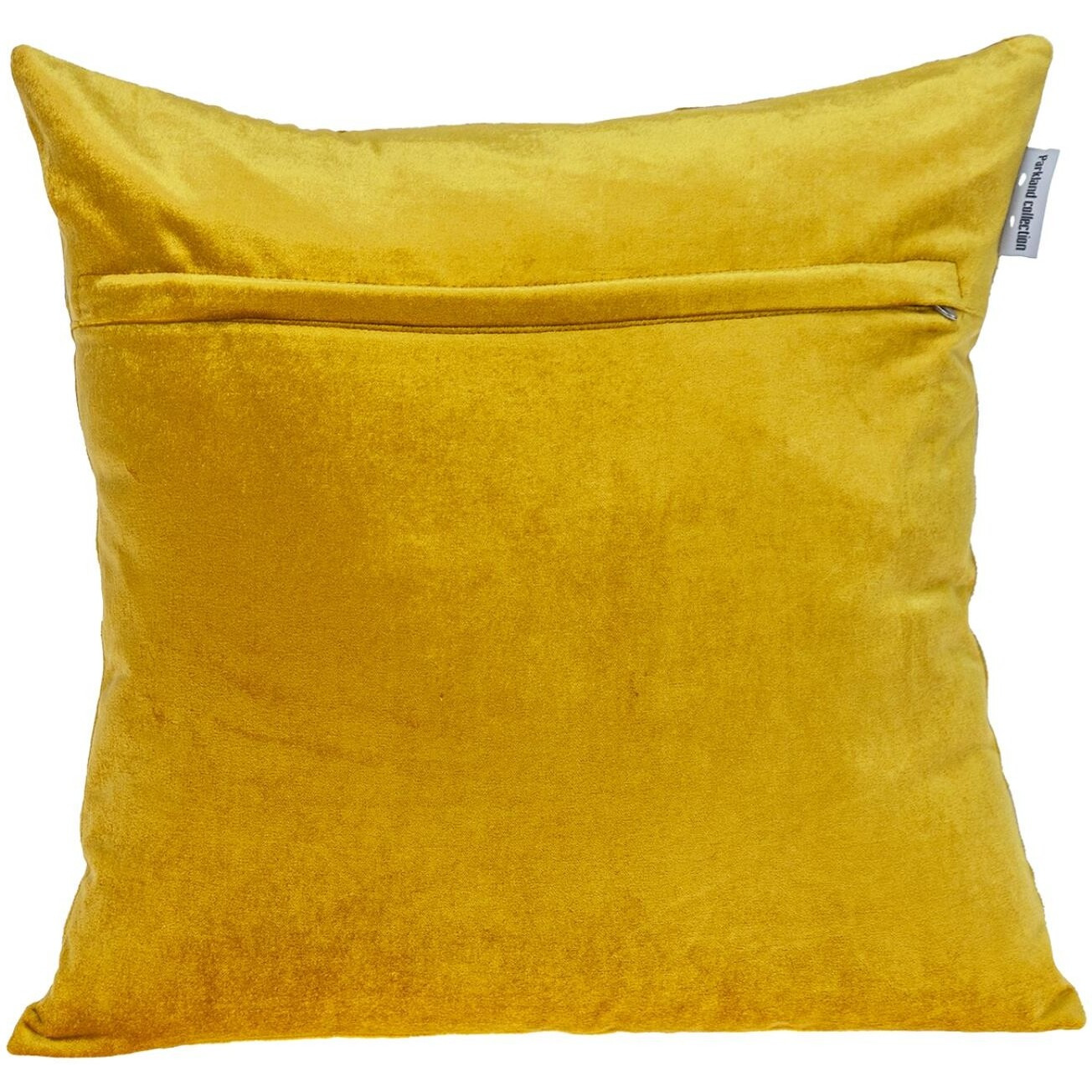 Beige And Mustard Lattice Yellow Velvet Throw Pillow