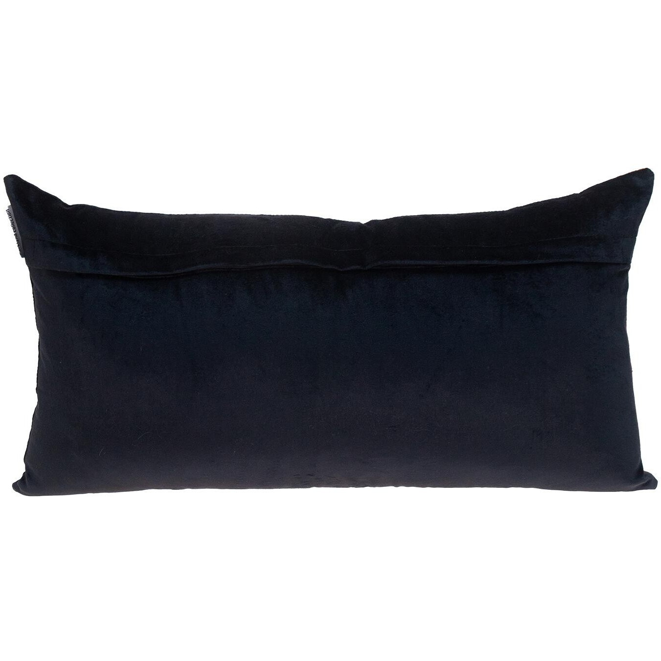 Brown Gold And Black Tufted Velvet Lumbar Pillow