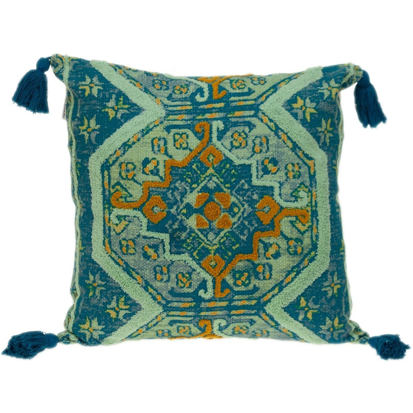 Multicolor Jacquard Woven Throw Pillow