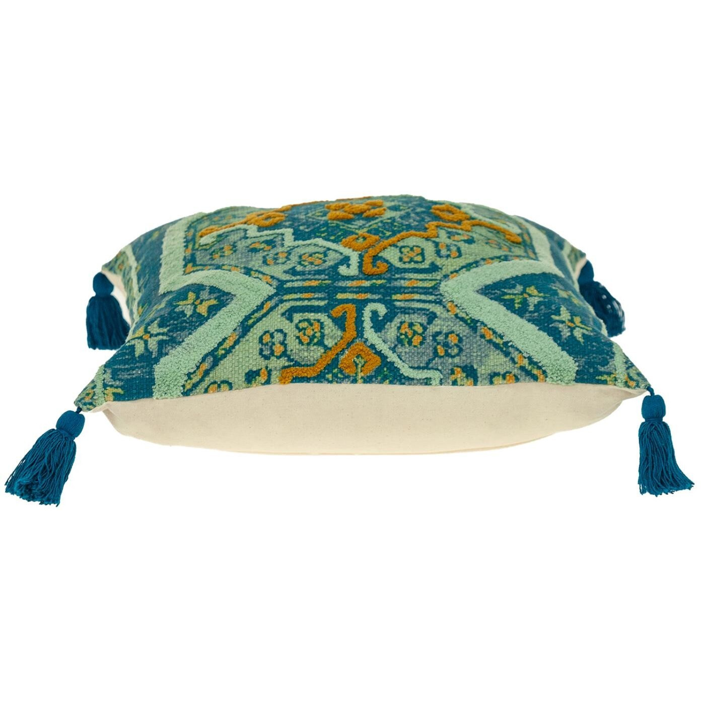 Multicolor Jacquard Woven Throw Pillow
