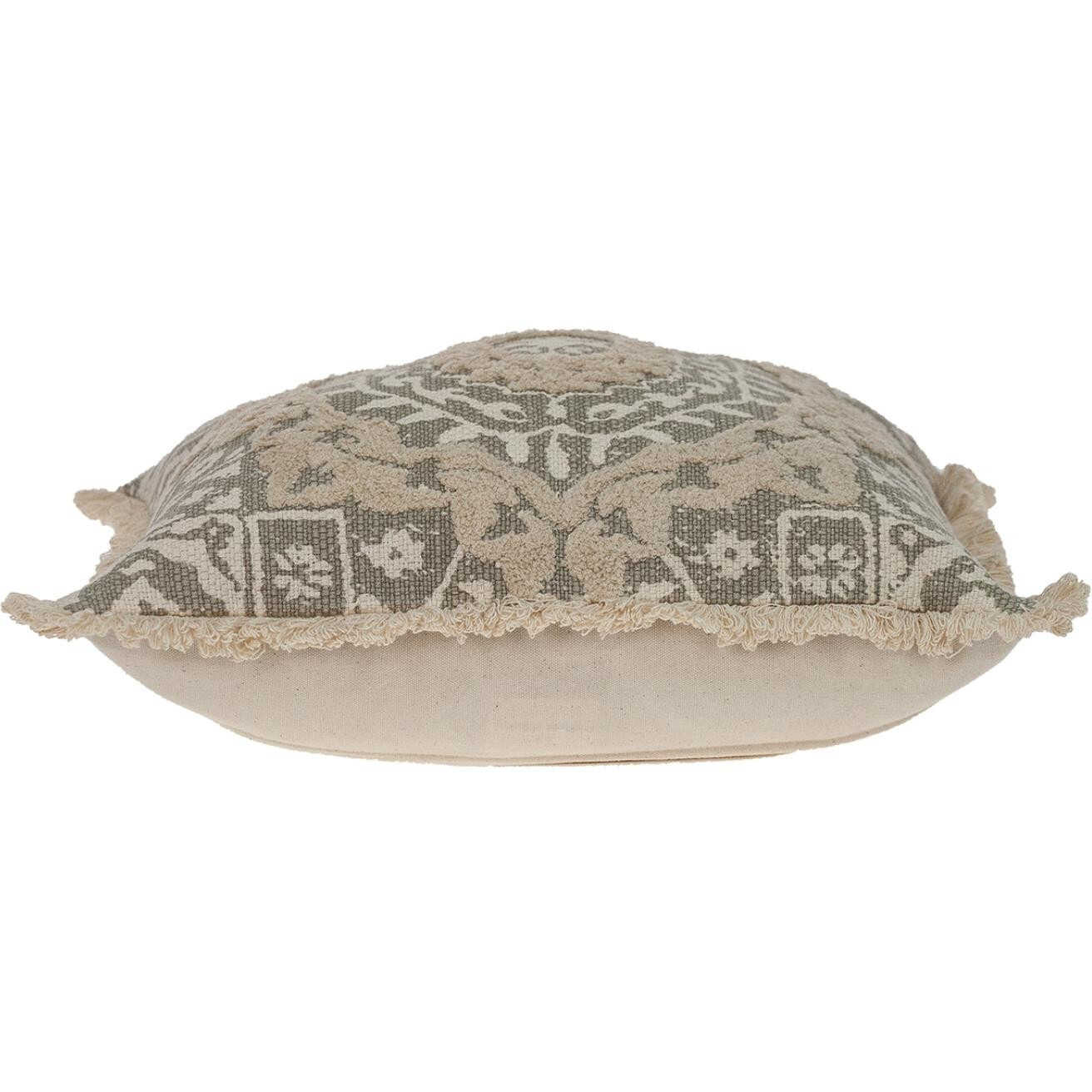 Boho Garland Beige And Khaki Decorative Accent Pillow
