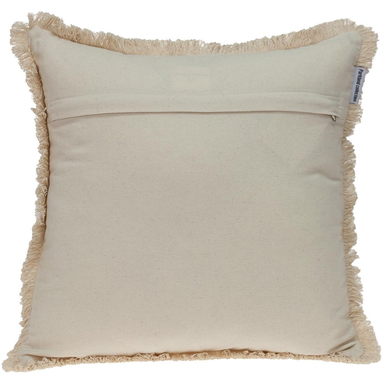 Boho Garland Beige And Black Decorative Accent Pillow