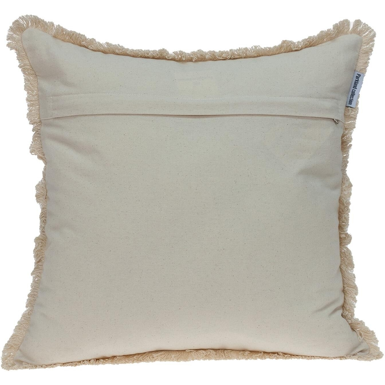 Boho Garland Beige And Dark Brown Decorative Accent Pillow