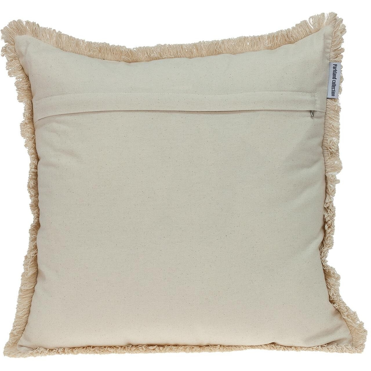 Boho Garland Beige And Navy Blue Decorative Accent Pillow