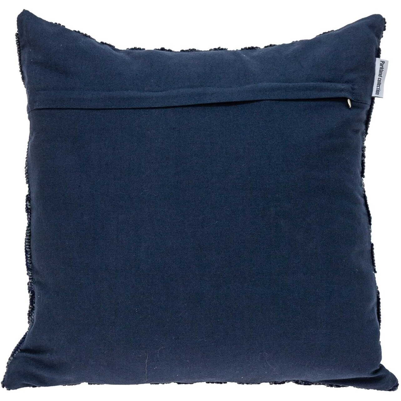 Jacquard Diamond Pattern Decorative Navy Throw Pillow