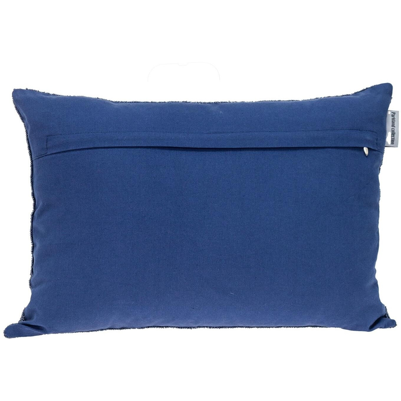 Shimmering Blue Beaded Luxury Throw Pillow