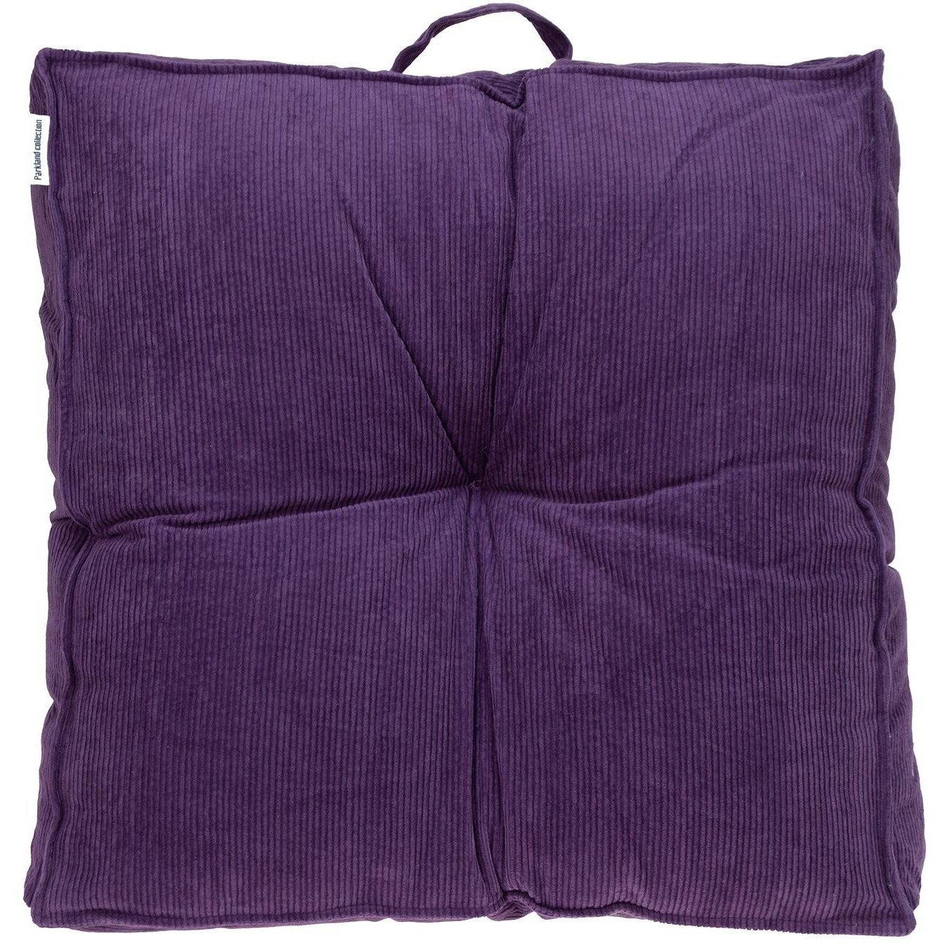 Corduroy Styled Purple Tufted Floor Pillow