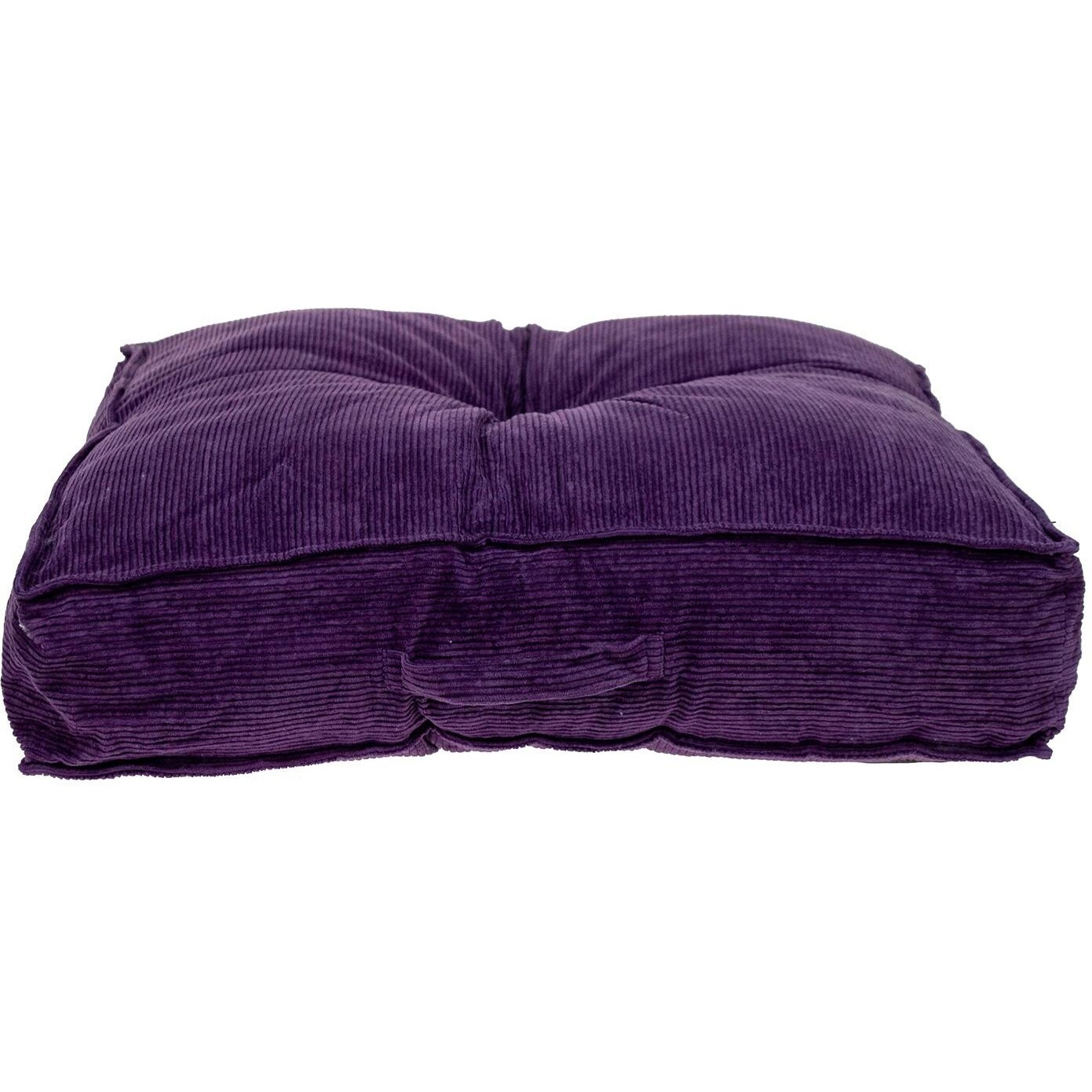 Corduroy Styled Purple Tufted Floor Pillow