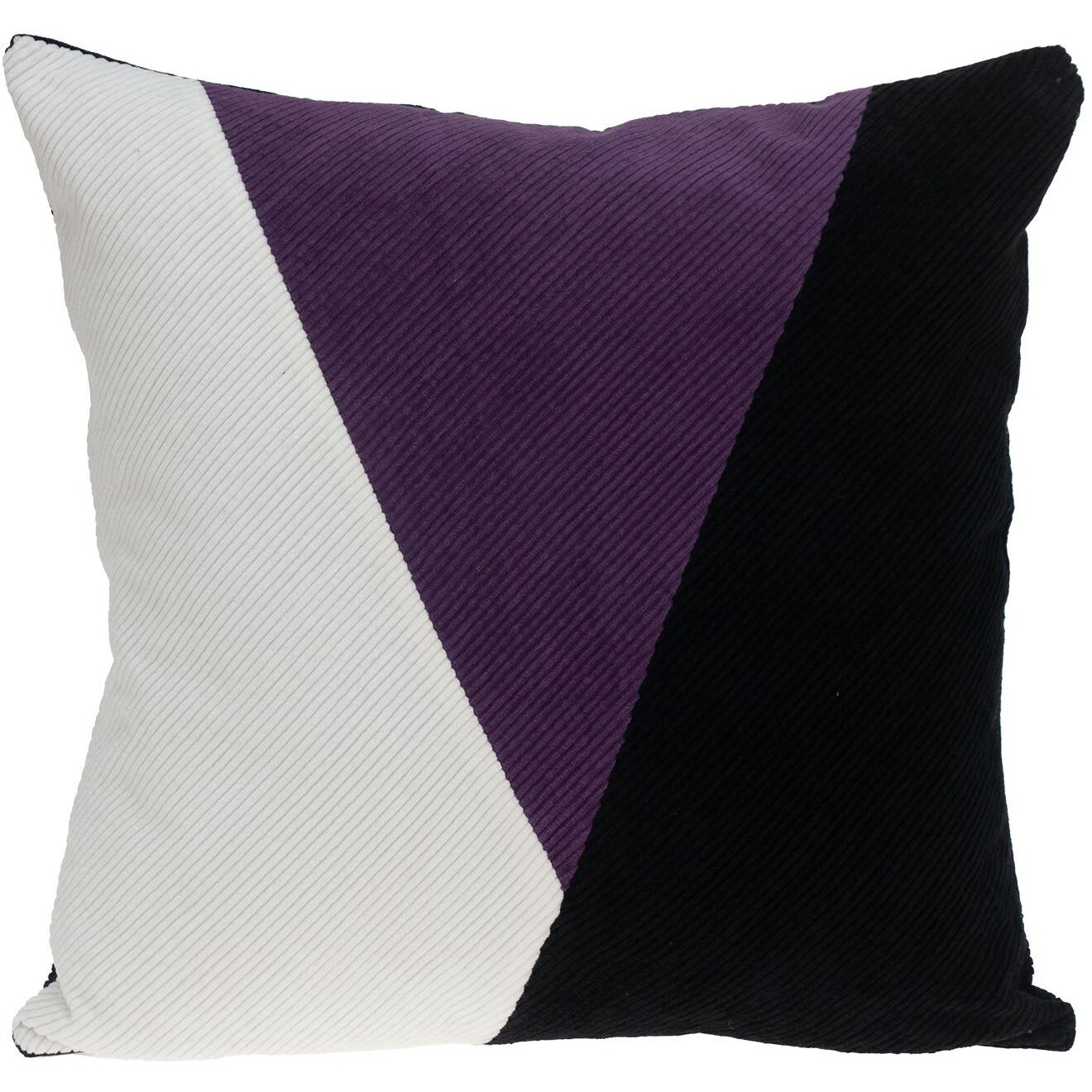 Multicolor Purple Highlight Soft Touch Throw Pillow