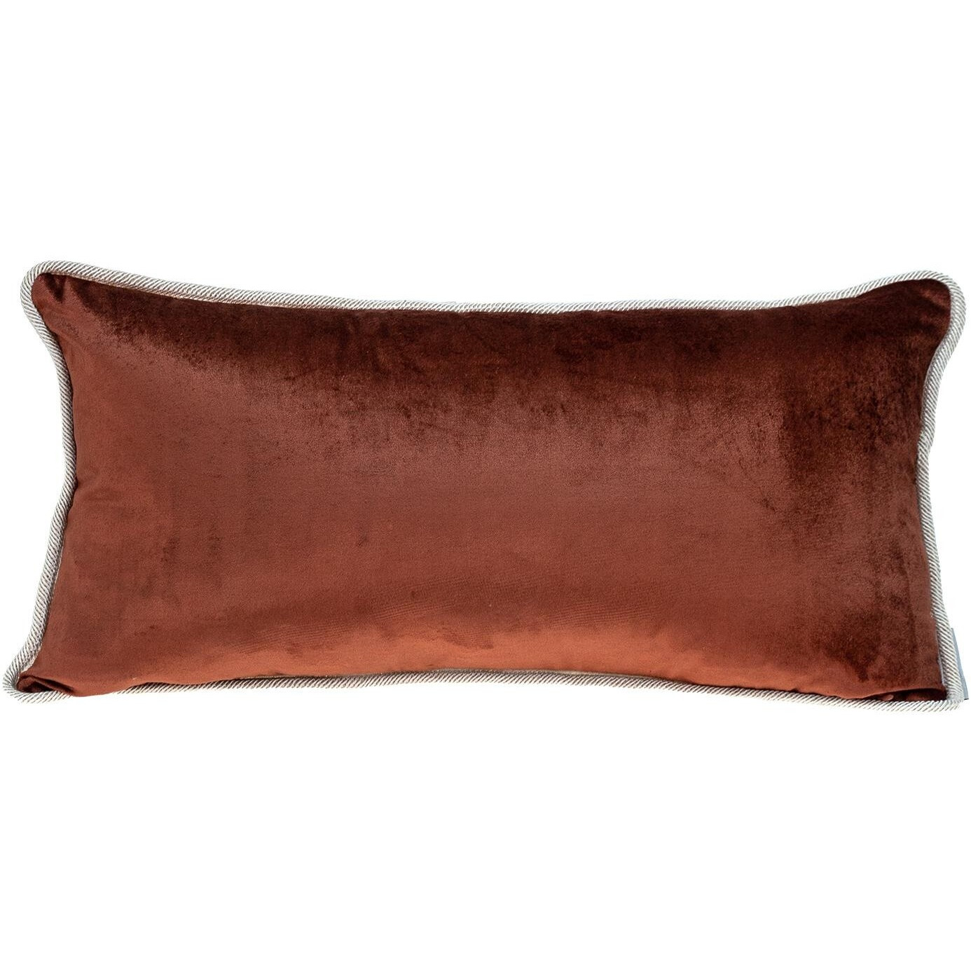 Reversible Gold And Brown Lumbar Velvet Throw Pillow