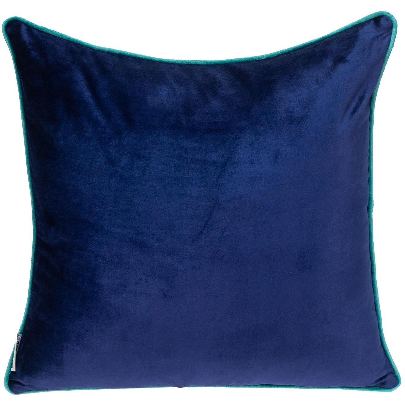 Blue Navy And Gray Reversible Velvet Throw Pillow