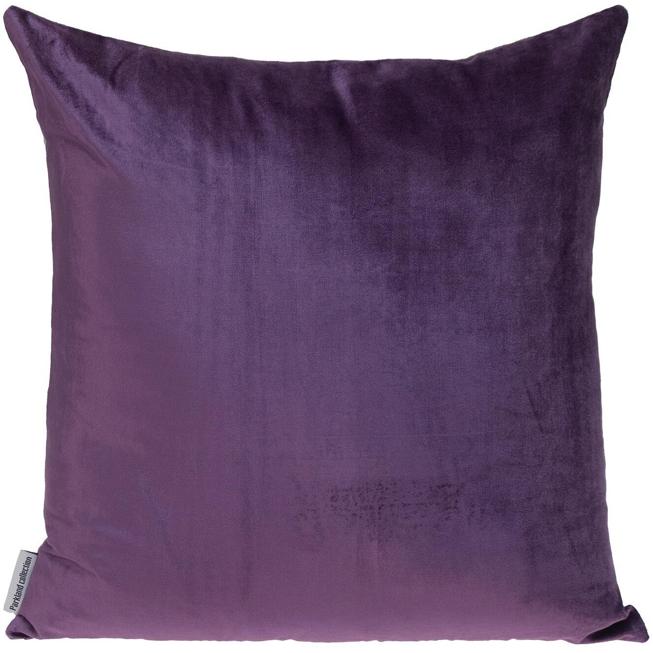 Purple And Dark Gray Dual Solid Color Reversible Throw Pillow