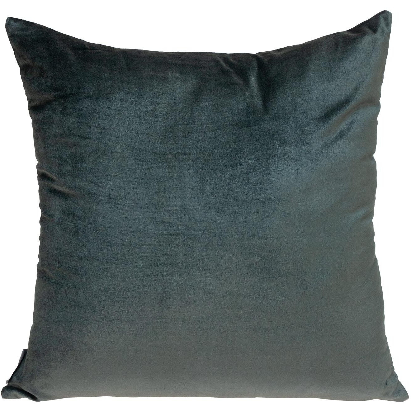 Dark Gray And Pink Dual Solid Color Reversible Throw Pillow