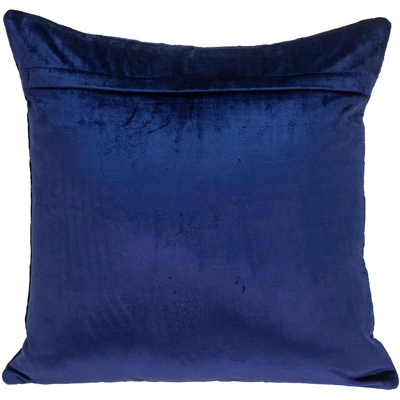 Quilted Velvet Arrows Blue Decorative Throw Pillow