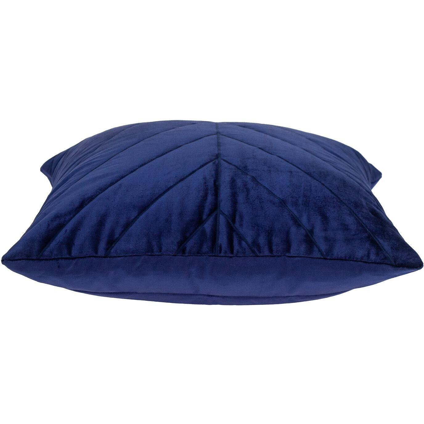 Quilted Velvet Arrows Blue Decorative Throw Pillow