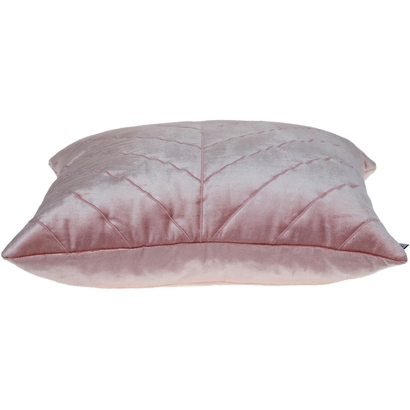 Quilted Velvet Arrows Pink Decorative Throw Pillow