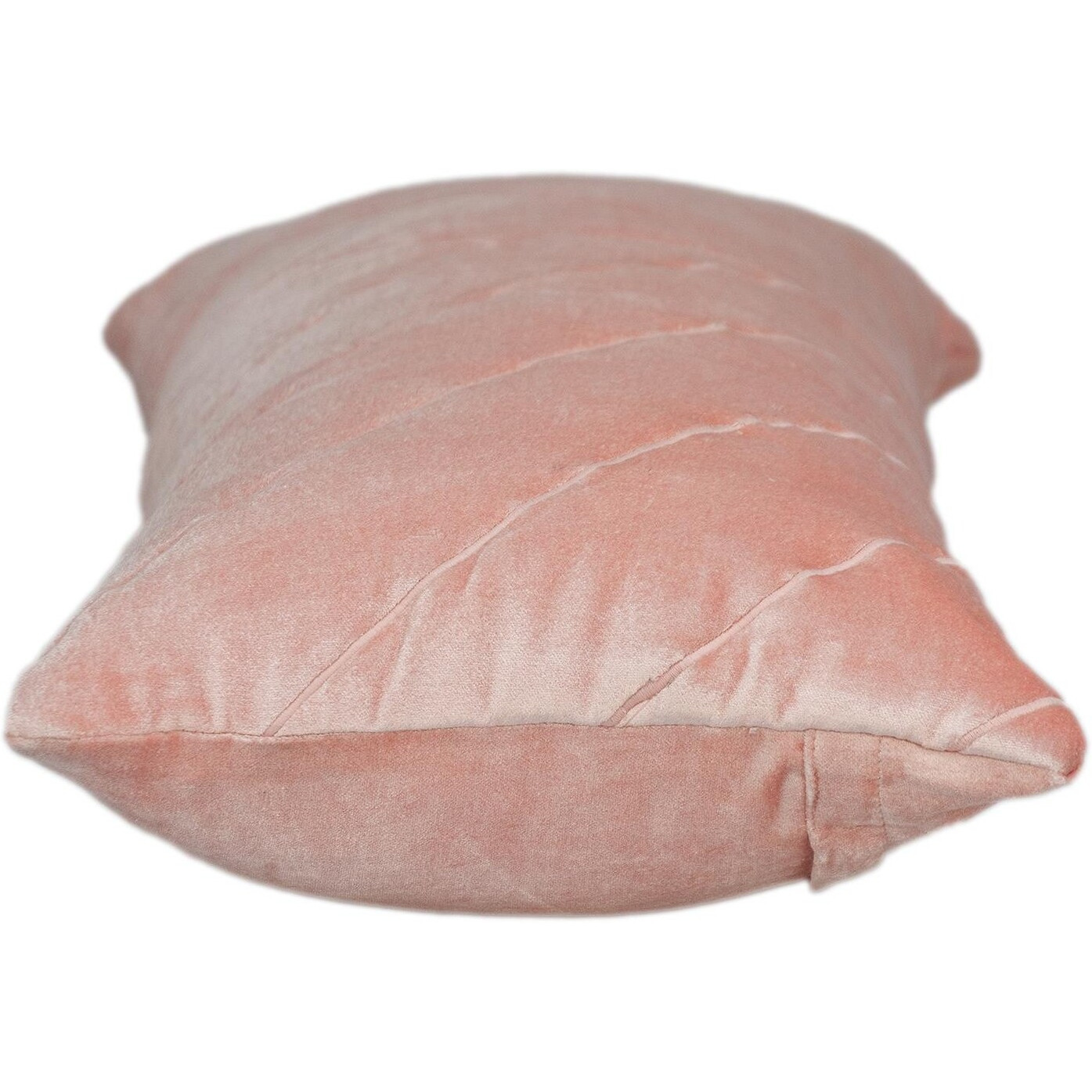 Quilted Velvet Arrows Pink Decorative Lumbar Pillow