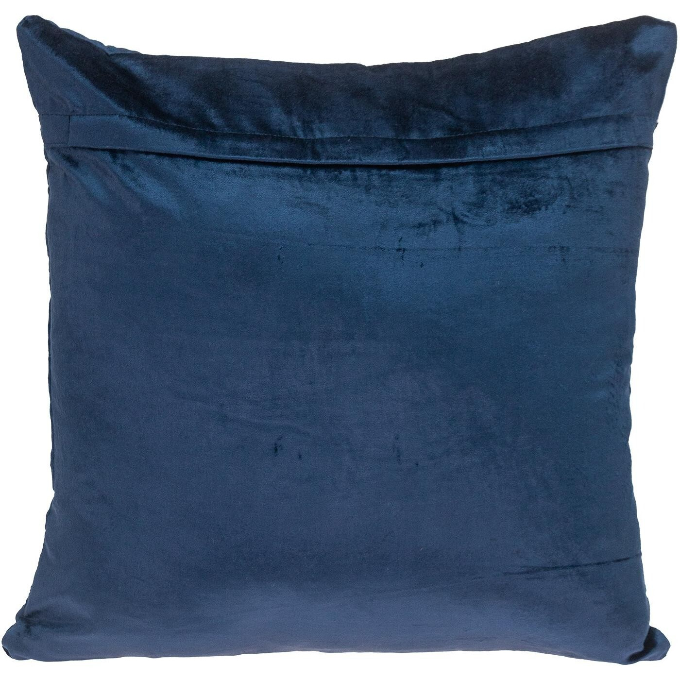 Navy Quilted Velvet Geo Decorative Throw Pillow