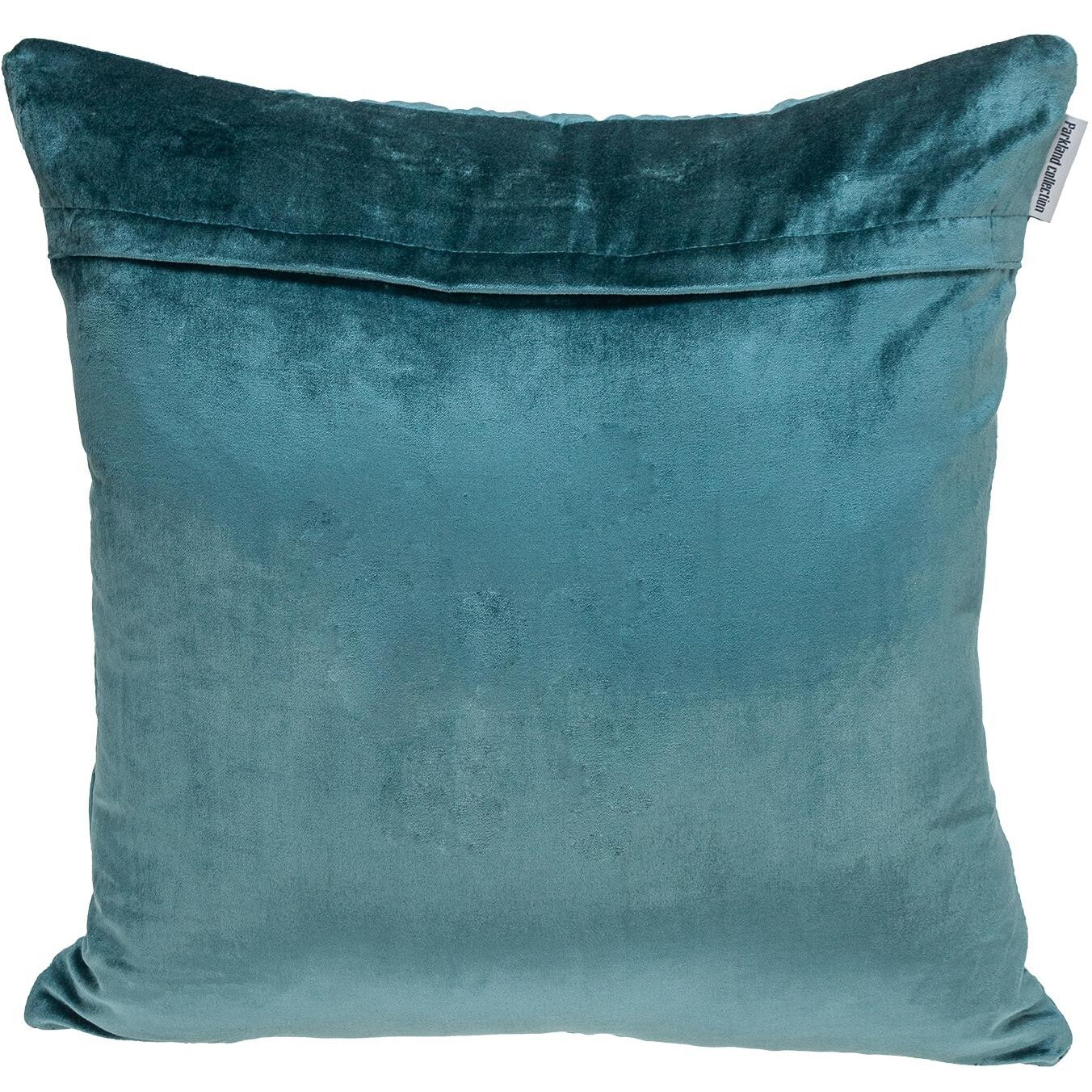 Teal Quilted Velvet Geo Decorative Throw Pillow
