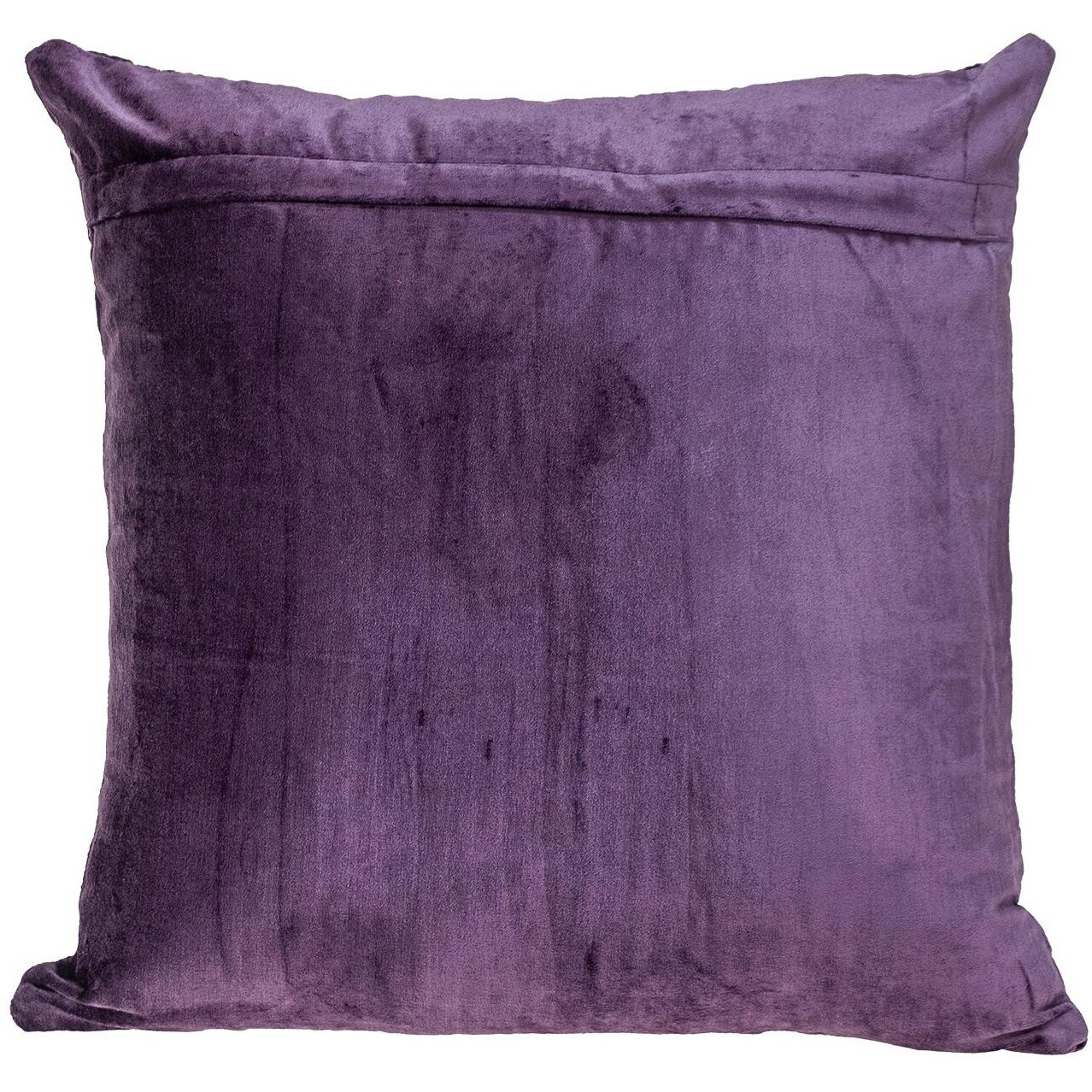 Purple Quilted Velvet Geo Decorative Throw Pillow