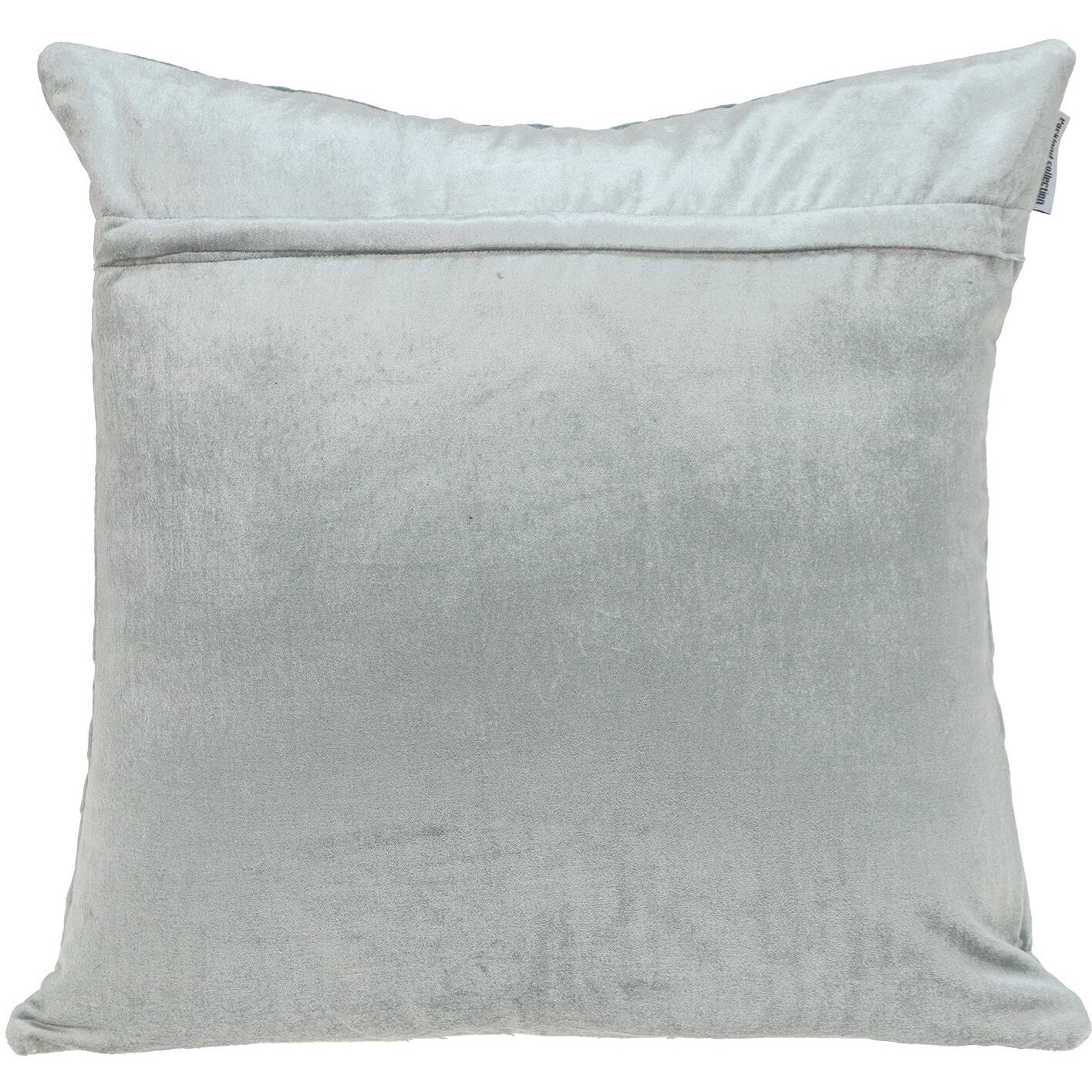 Gray Quilted Diamonds Velvet Solid Color Throw Pillow