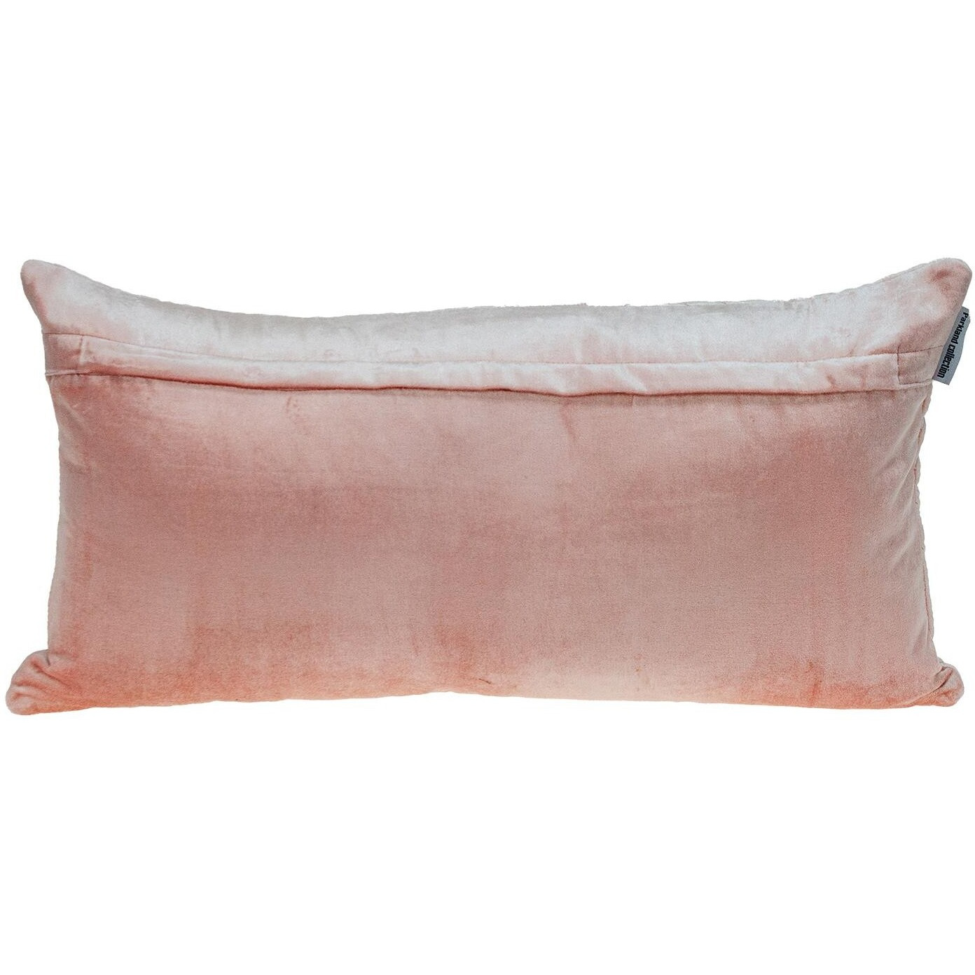 Pink Quilted Diamonds Velvet Solid Color Lumbar Pillow