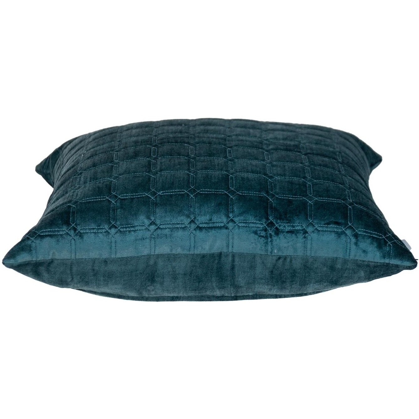 Teal Quilted Decorative Throw Pillow