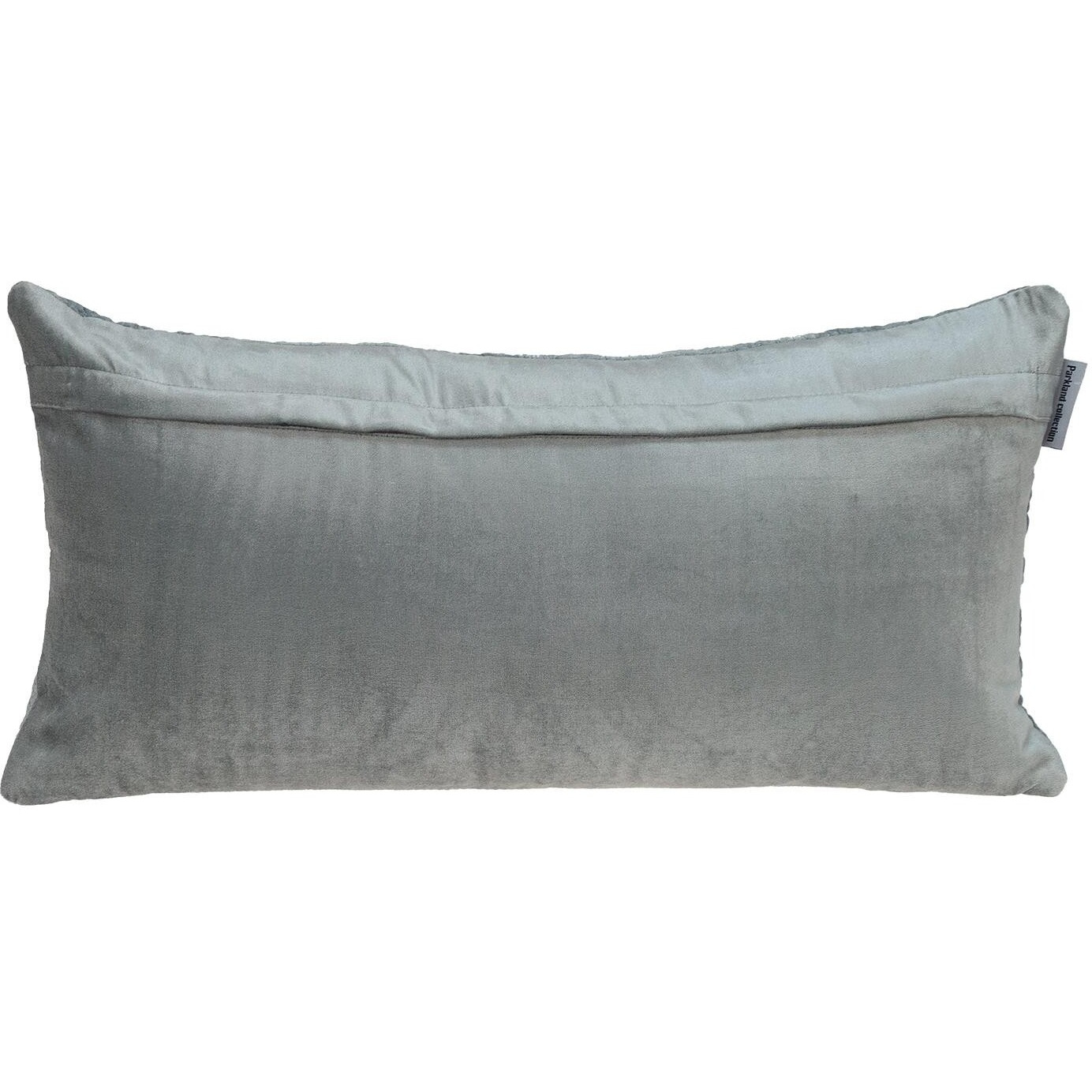 Gray Quilted Velvet Lumbar Throw Pillow