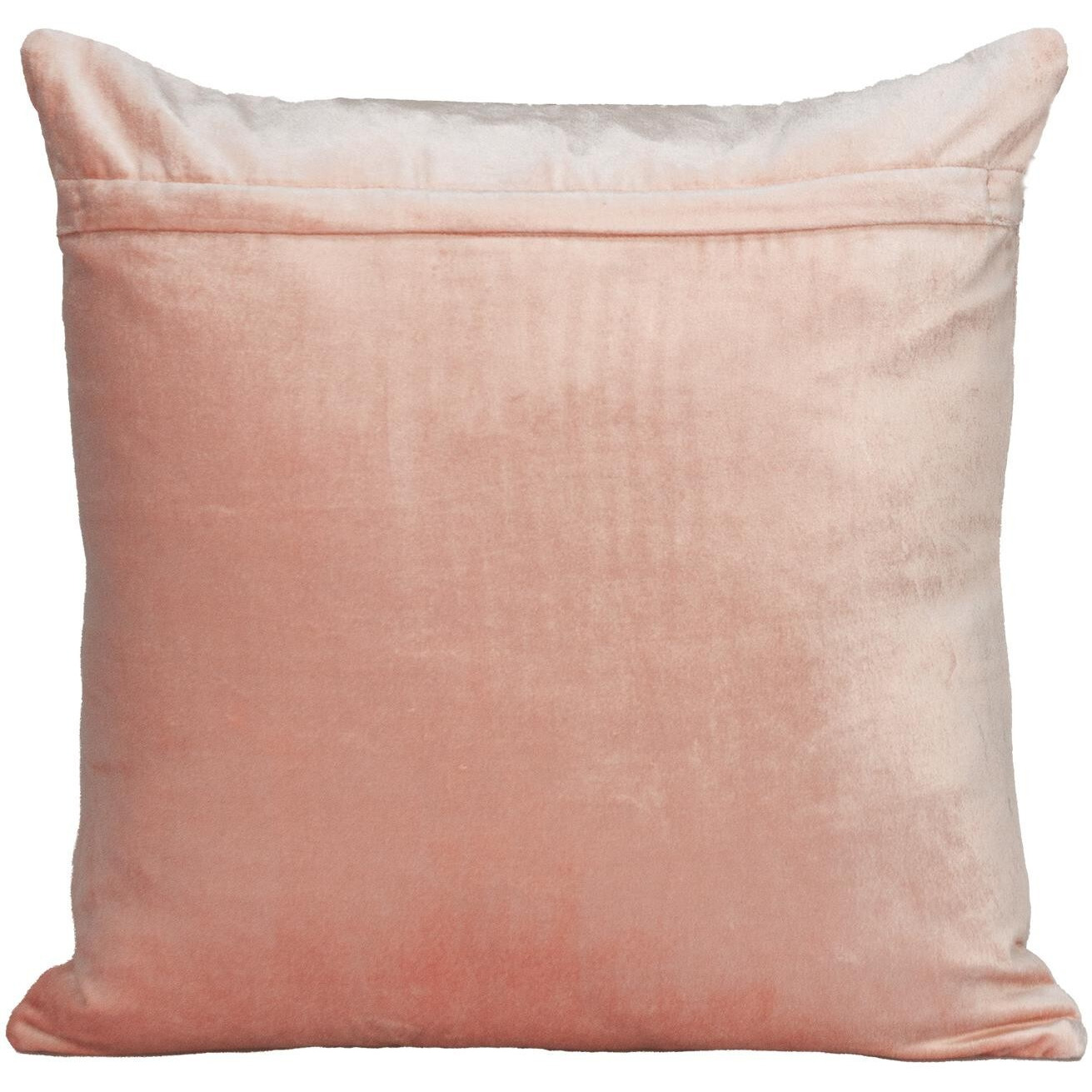 Tufted Diamonds Rose Gold Velvet Accent Pillow