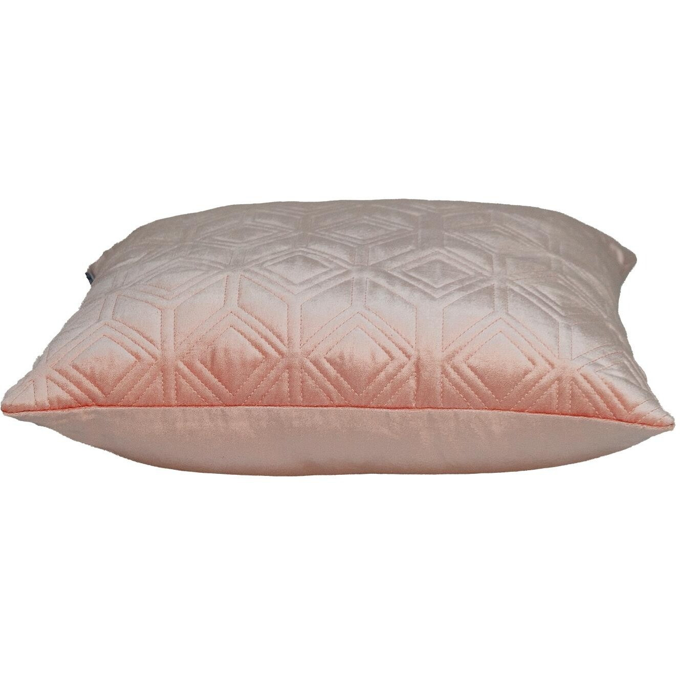 Tufted Diamonds Rose Gold Velvet Accent Pillow