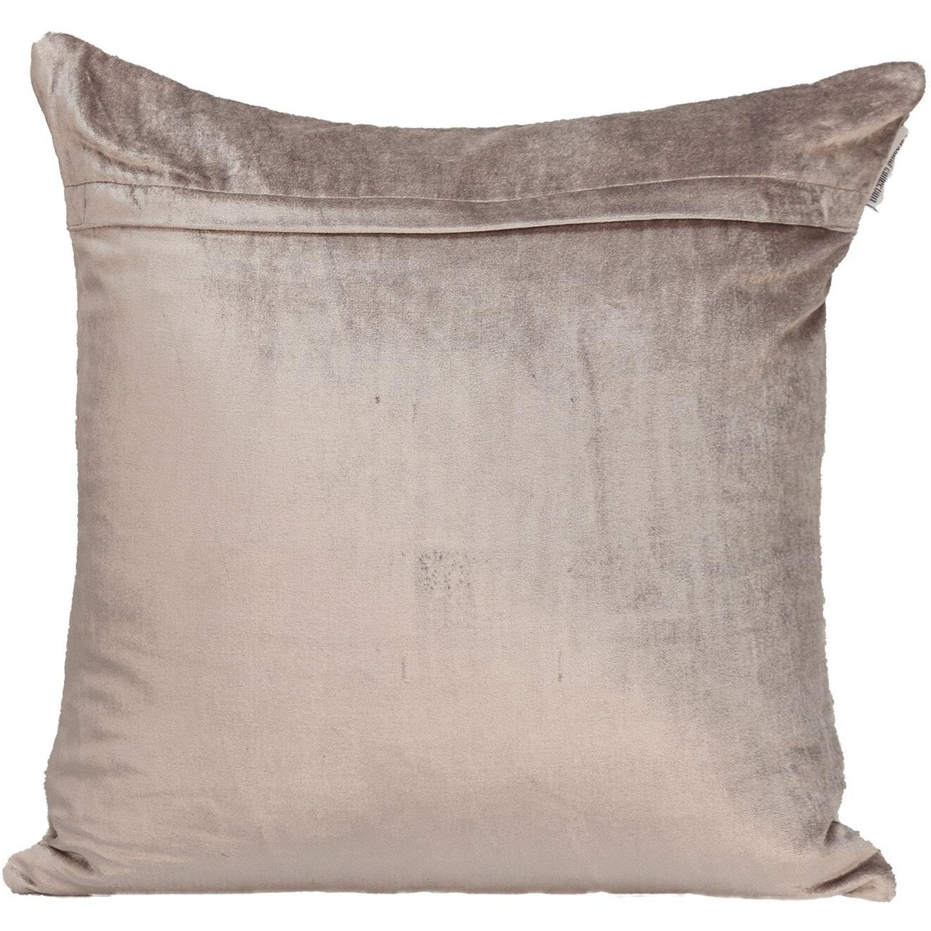 Tufted Diamonds Taupe Velvet Accent Pillow